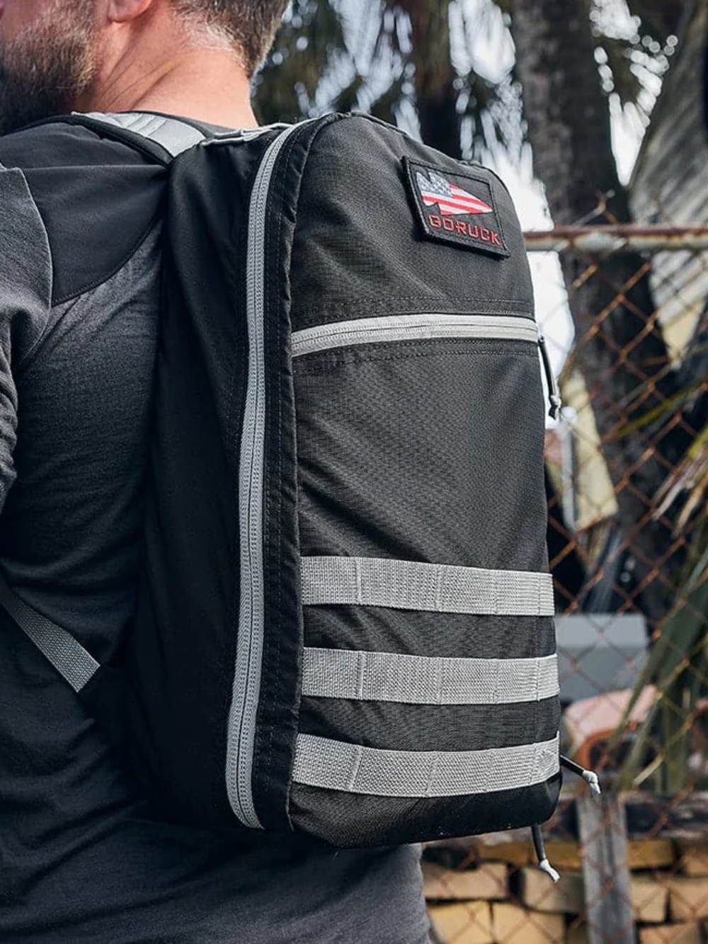 GORUCK Bullet Ruck 14L – Black / Wolf Grey (Ripstop Nylon) Backpack